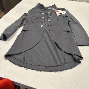 Stylish Gray Button-Up Jacket